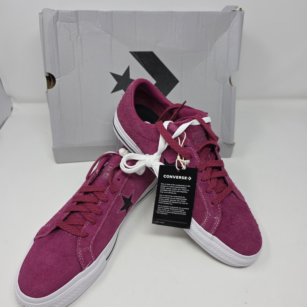 Converse CONS One Star Pro Pink Suede Mens 9.5 Womens 11‎ Low Top Skate Shoes